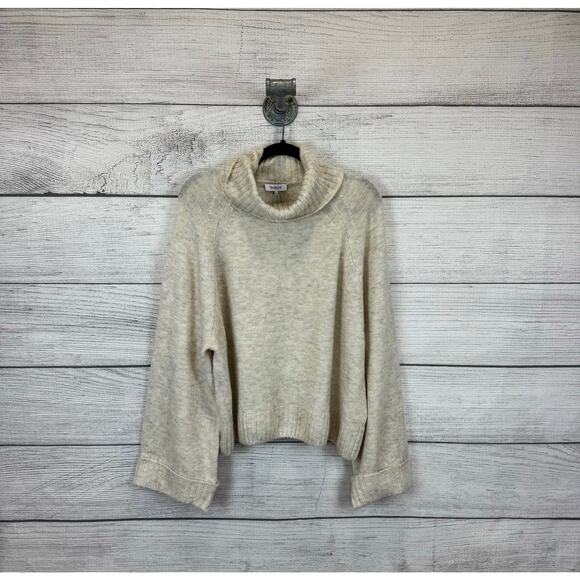 Parker Plus Size Cream Cuffed Sleeve Plush Turtleneck Sweater Size XXL - Picture 1 of 8